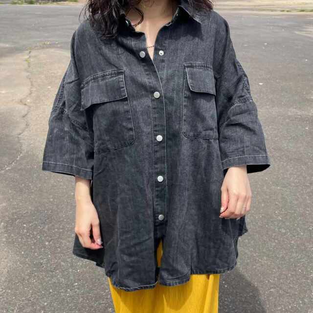 デニムビッグシャツ