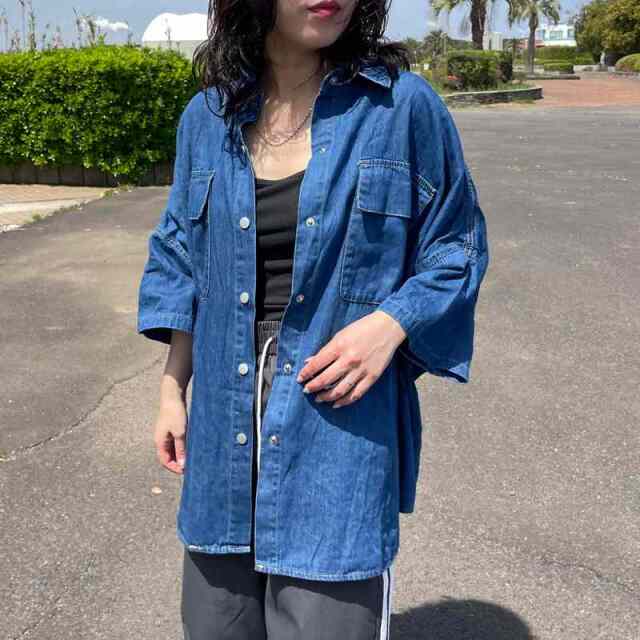 デニムビッグシャツ