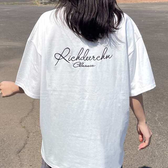 バック刺繍ロゴTシャツ