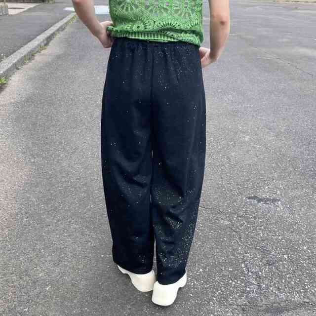 ラメカットカーブパンツ