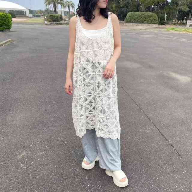 ラメカットカーブパンツ