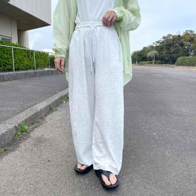 ラメカットカーブパンツ