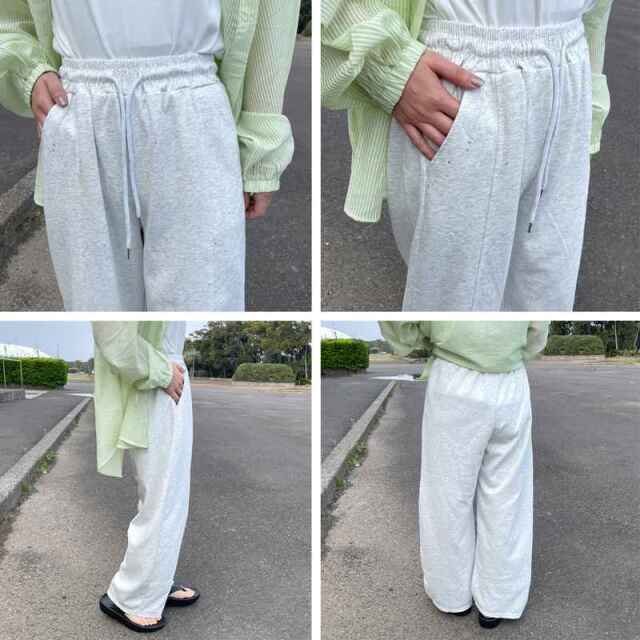 ラメカットカーブパンツ