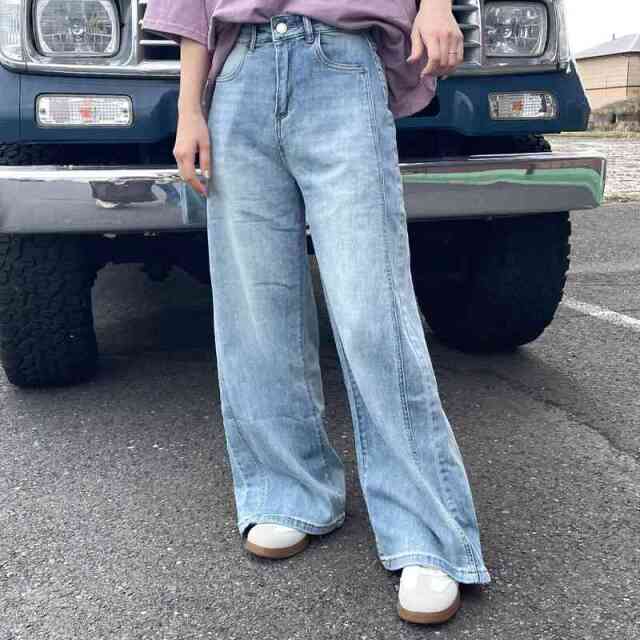 ストレートデニムパンツ