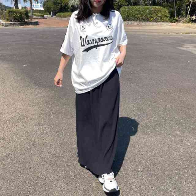 襟付きラインゲームTシャツ