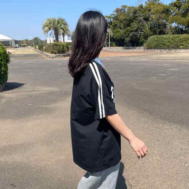 襟付きラインゲームTシャツ