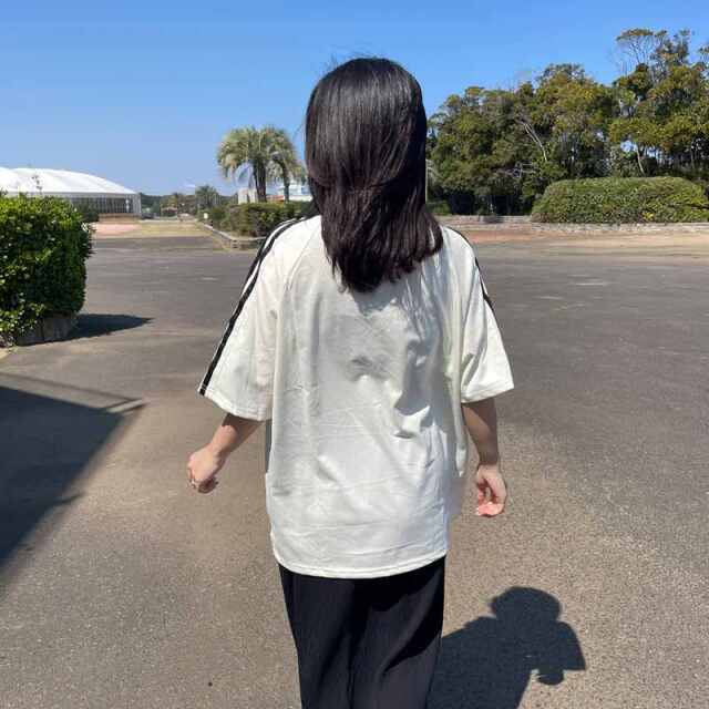 襟付きラインゲームTシャツ