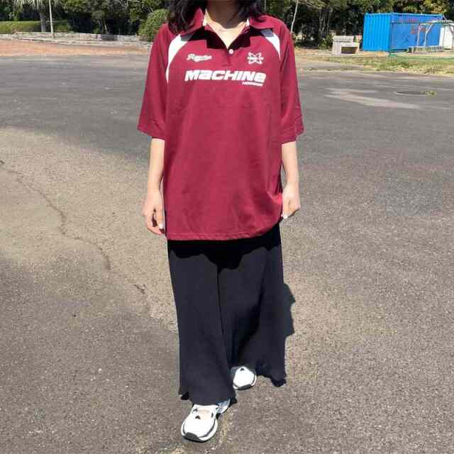 襟付きラグランゲームTシャツ