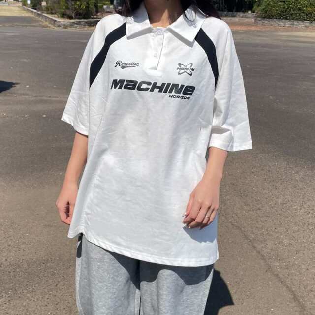 襟付きラグランゲームTシャツ