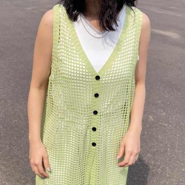 メッシュボタンジレ