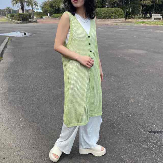メッシュボタンジレ