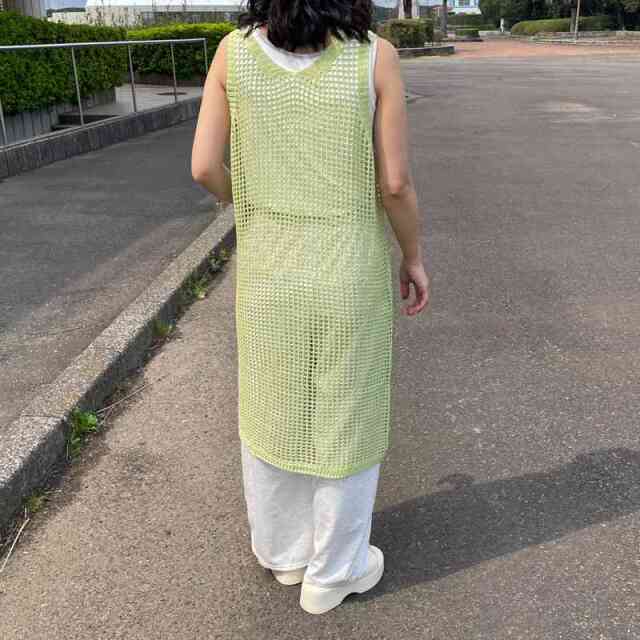 メッシュボタンジレ