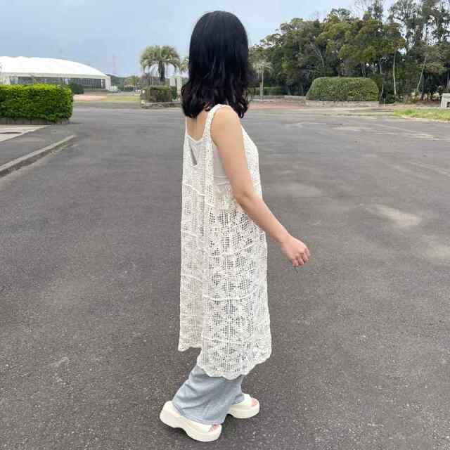 クロシェキャミワンピース