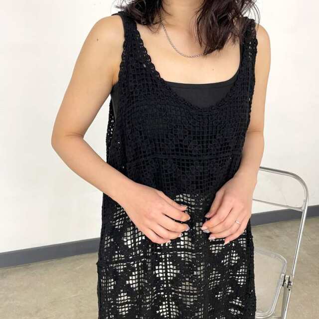クロシェキャミワンピース