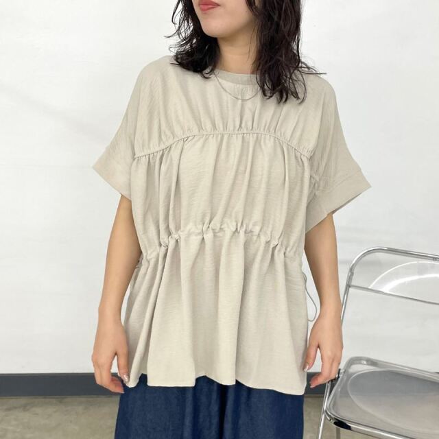 ヨウリュウ切替ドロストブラウス