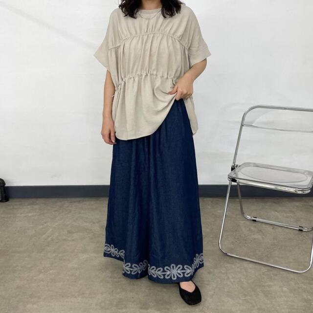 ヨウリュウ切替ドロストブラウス