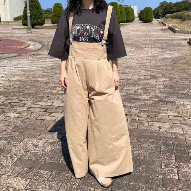 カレッジロゴ花刺繍BIGTシャツ
