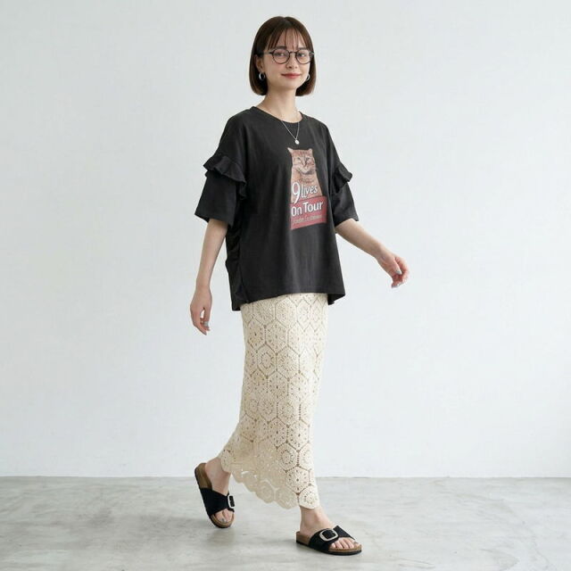 クロシェIラインスカート