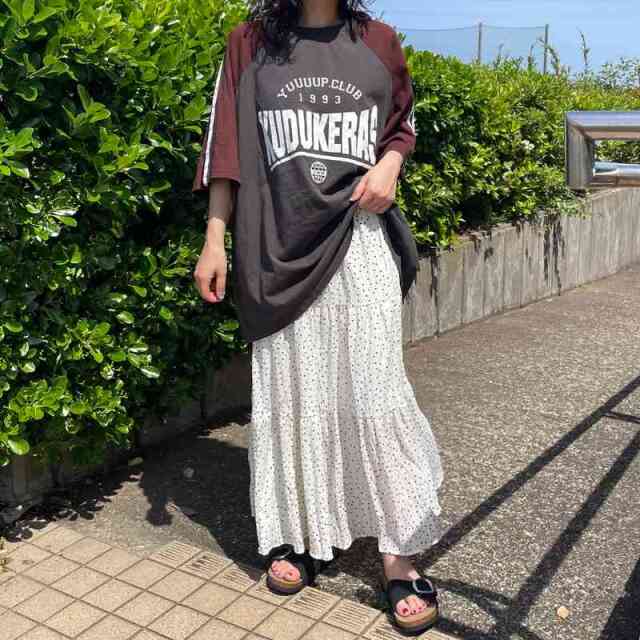 柄ティアードスカート