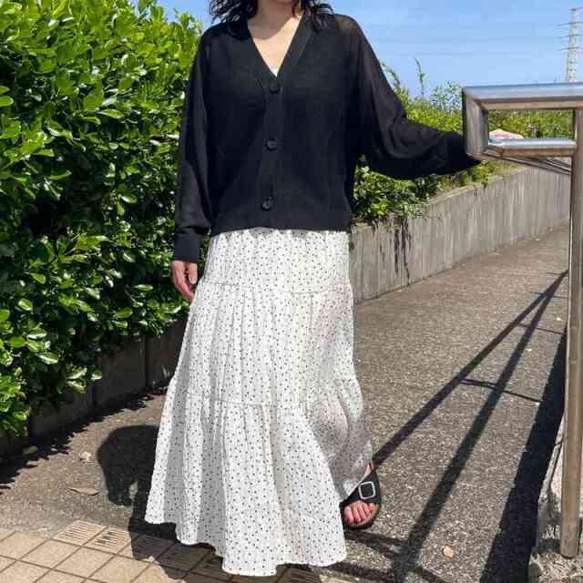 柄ティアードスカート