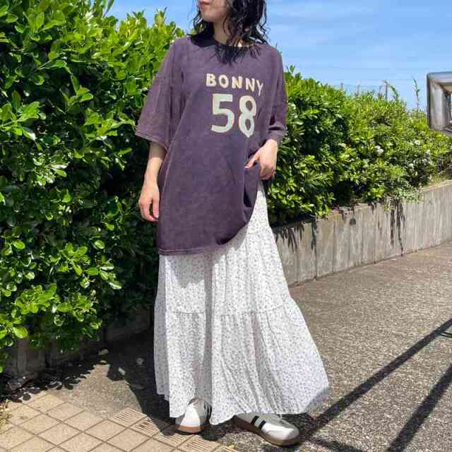 柄ティアードスカート