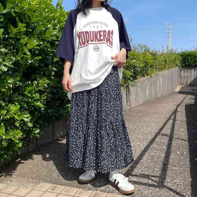 柄ティアードスカート