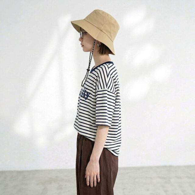 スラブボーダーロゴBIGTシャツ