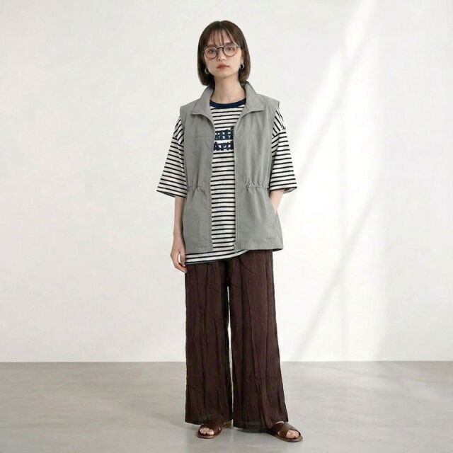 スラブボーダーロゴBIGTシャツ