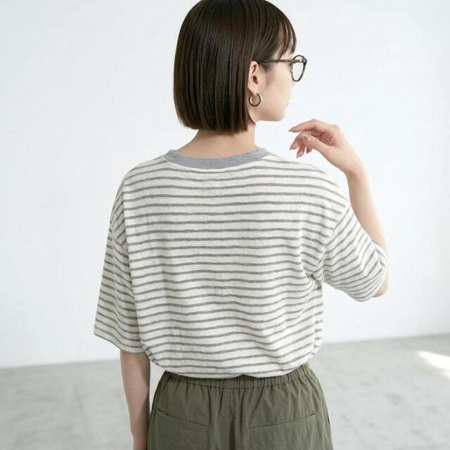 スラブボーダーロゴBIGTシャツ