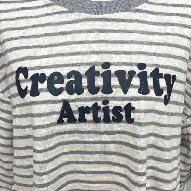 スラブボーダーロゴBIGTシャツ