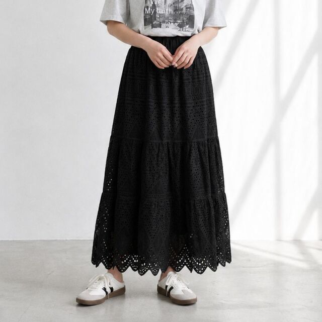 レースティアードスカート