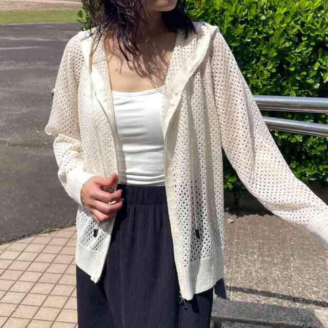 ダブルZIPメッシュパーカー