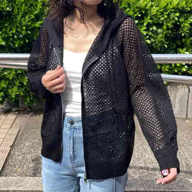 ダブルZIPメッシュパーカー