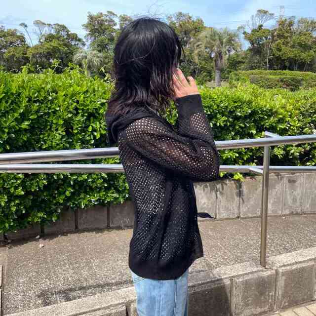 ダブルZIPメッシュパーカー