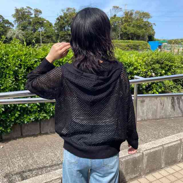 ダブルZIPメッシュパーカー