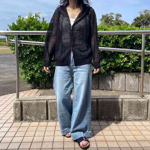 ダブルZIPメッシュパーカー
