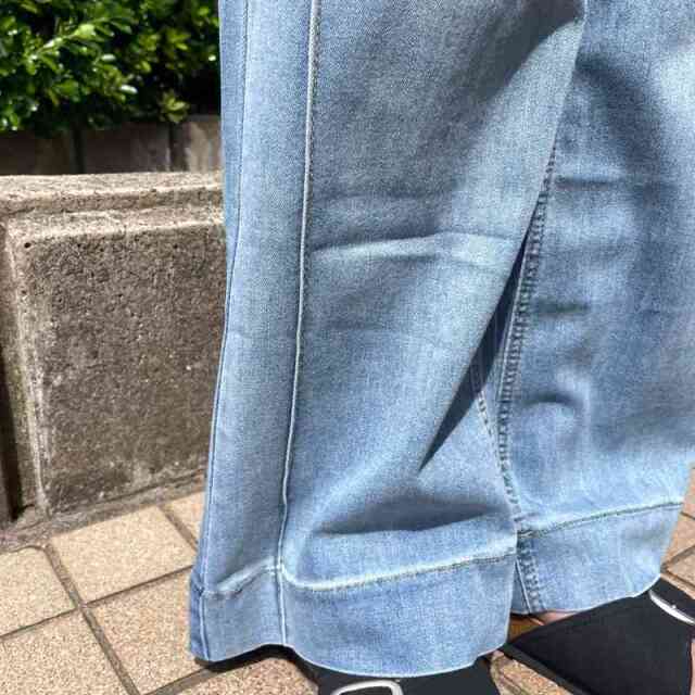 ラインデニムパンツ