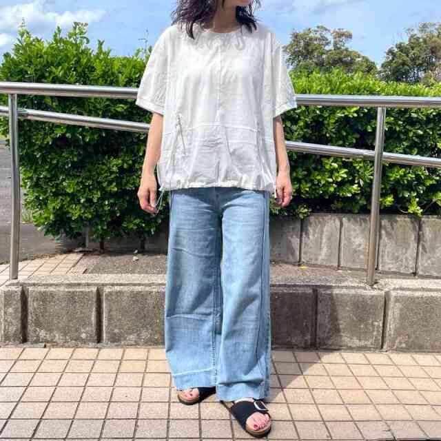 ラインデニムパンツ