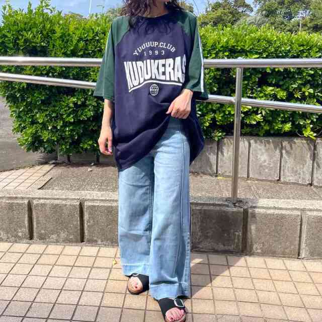 ラインデニムパンツ