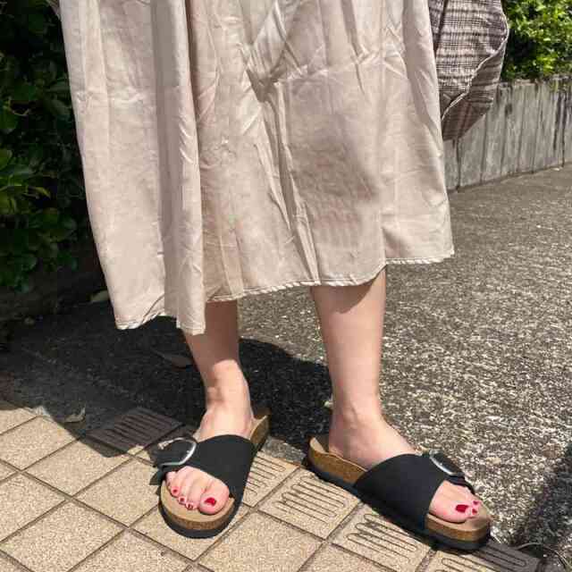 チェック切替コクーンスカート
