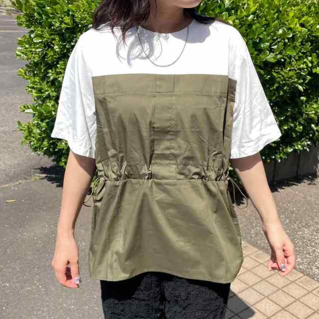 切替ドロストTシャツ