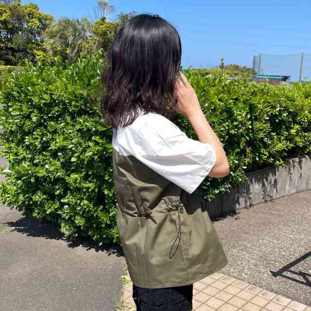 切替ドロストTシャツ