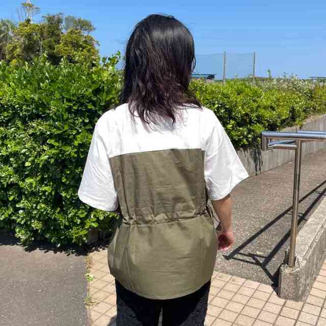 切替ドロストTシャツ