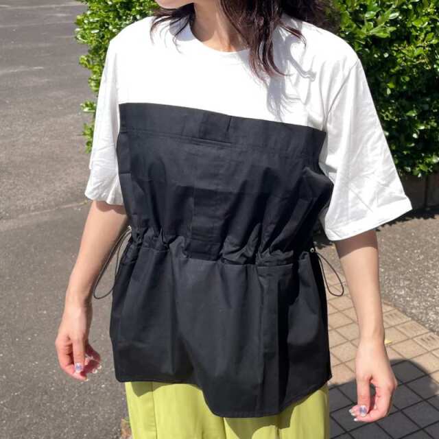 切替ドロストTシャツ