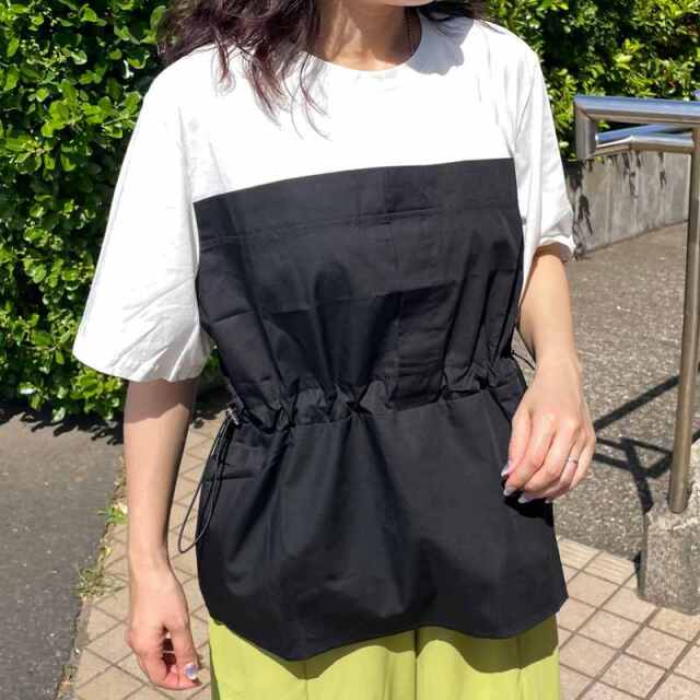 切替ドロストTシャツ
