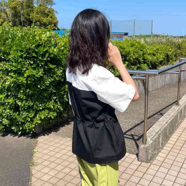 切替ドロストTシャツ