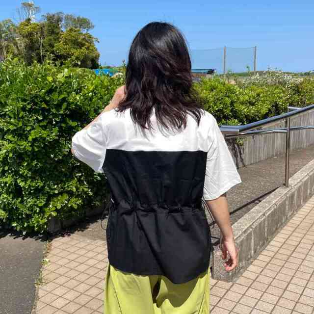 切替ドロストTシャツ