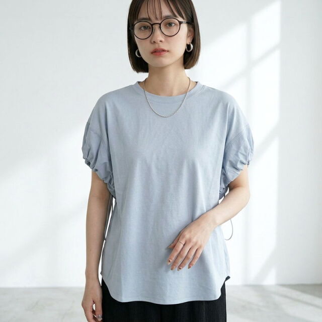 袖ドロストプルオーバー