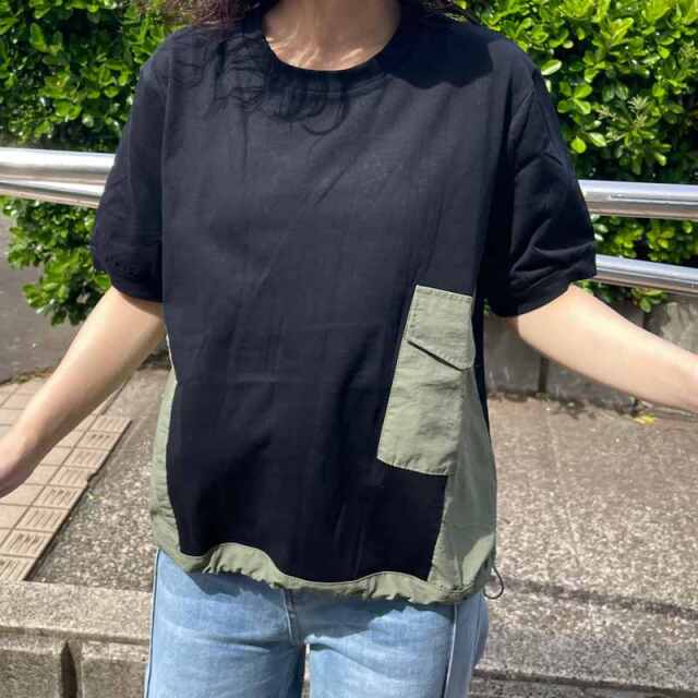 切替ポケットプルオーバー