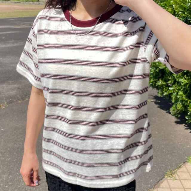 スラブボーダーTシャツ